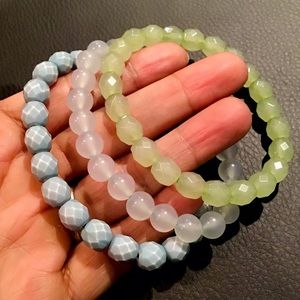 Set of 3 Sea-Breeze Beaded Bracelets